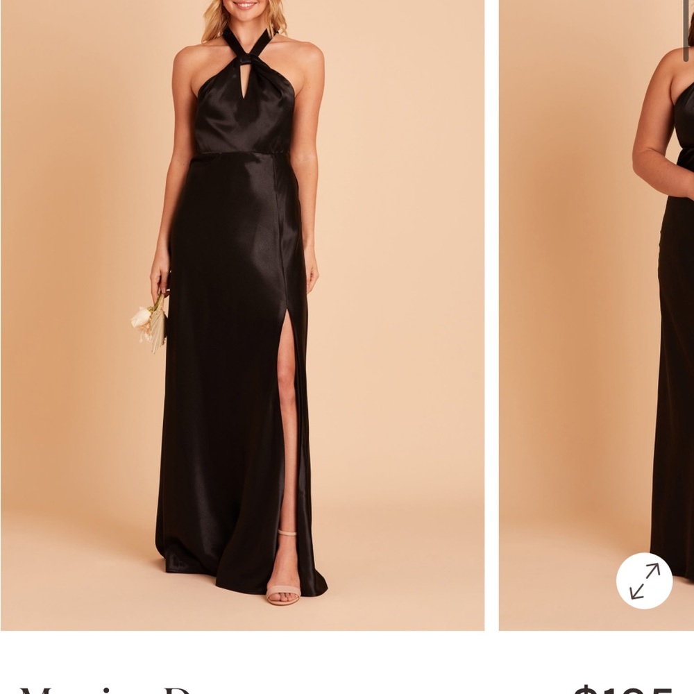 Elegant Black Halter Evening Gown